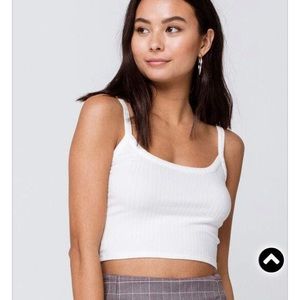 NWOT White Ribbed Cami